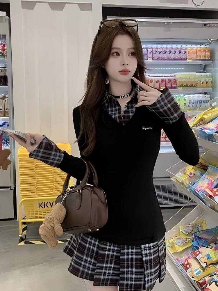 فستان نسائي بتصميم كوري أنيق ب - مراجعة Korean Style A Line Shirt Dress وسعره